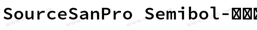 SourceSanPro Semibol字体转换